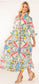 House of MBR Mint Chinois Shirt Dress Long