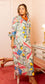 House of MBR Mint Chinois Shirt Dress Long