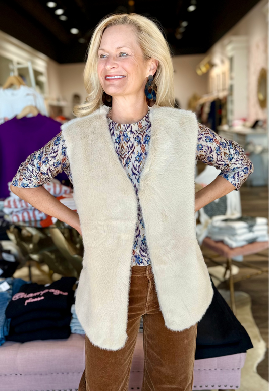 Faux Fur Oversized Vest