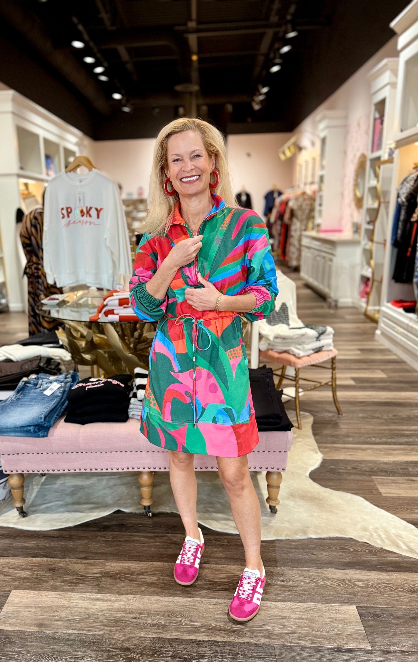 Alden Adair Logan Dress Tropical Jingle