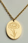 Birth Flower Necklace January Carnation