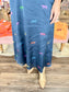 Vilagallo Navy Leopard Dress