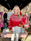 Red Glitter Sweater
