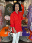 Jade Lace Tunic Flame