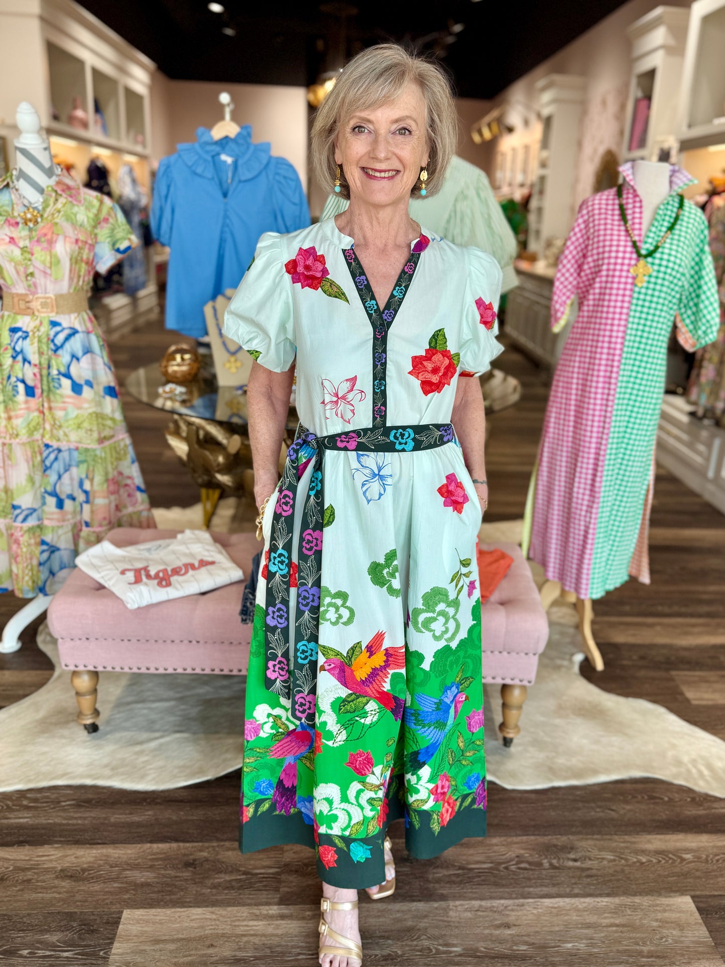 Maude Vivante Nova Dress Forest Flutter