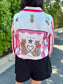 Vilagallo Pink Striped and Leopard Shirt