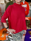 The Maple Turtleneck Sweater Red