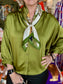 Joy Joy Batwing Blouse Olive