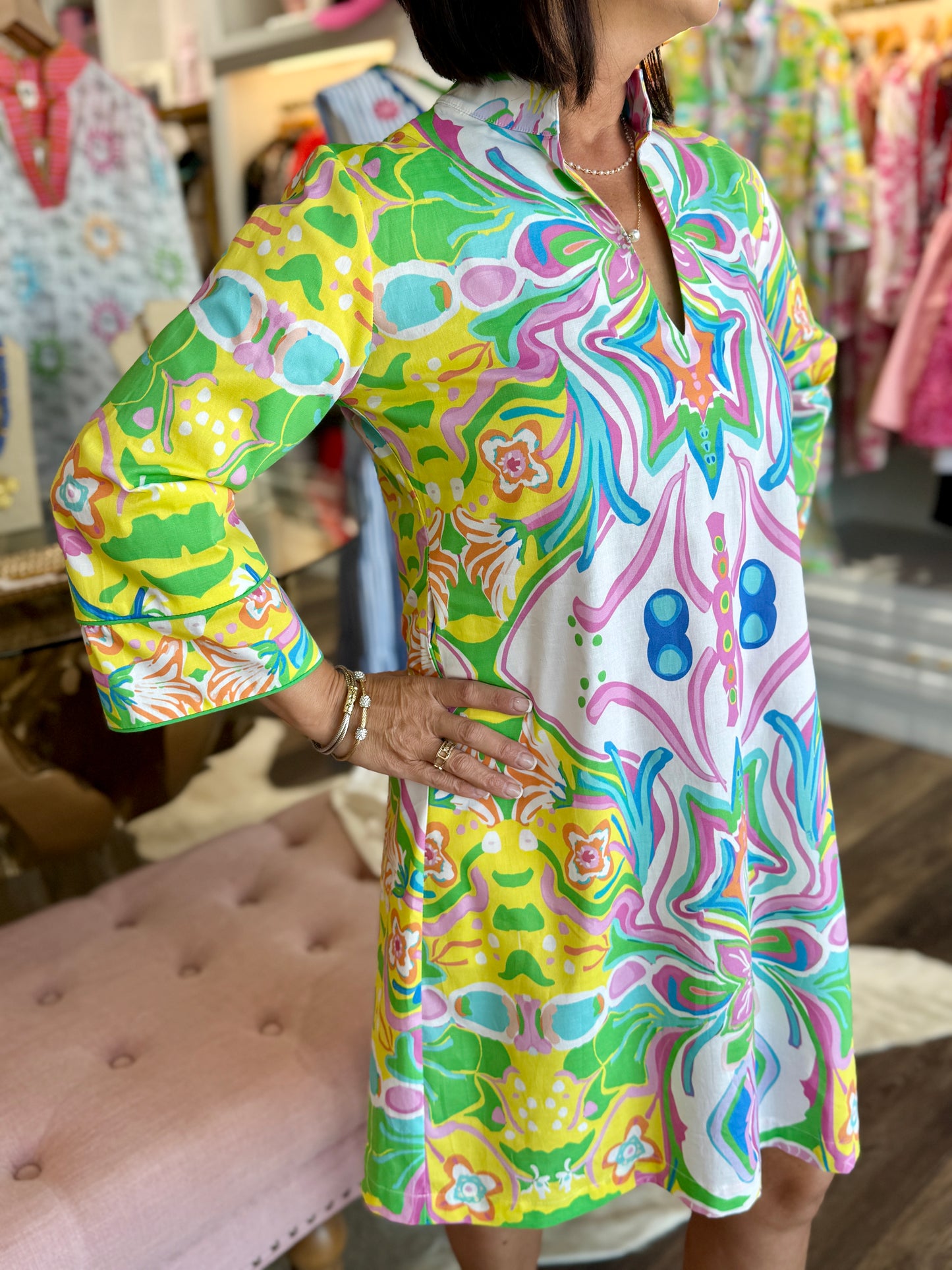 House of MBR Bardot Bouvier Short Dress