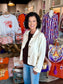 Entro Vanilla Latte Faux Suede Jacket