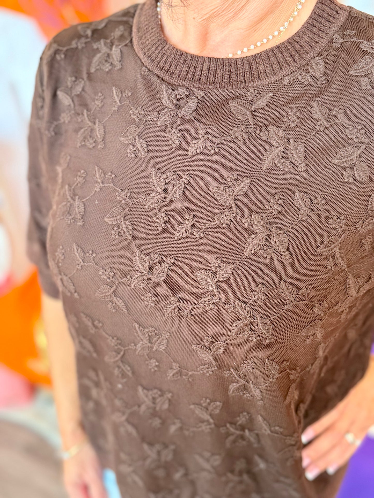 Esqualo Cocoa Classic Knit Top