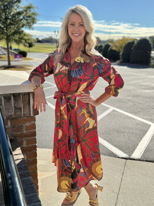 Alden Adair Jane Dress Jungle Floral