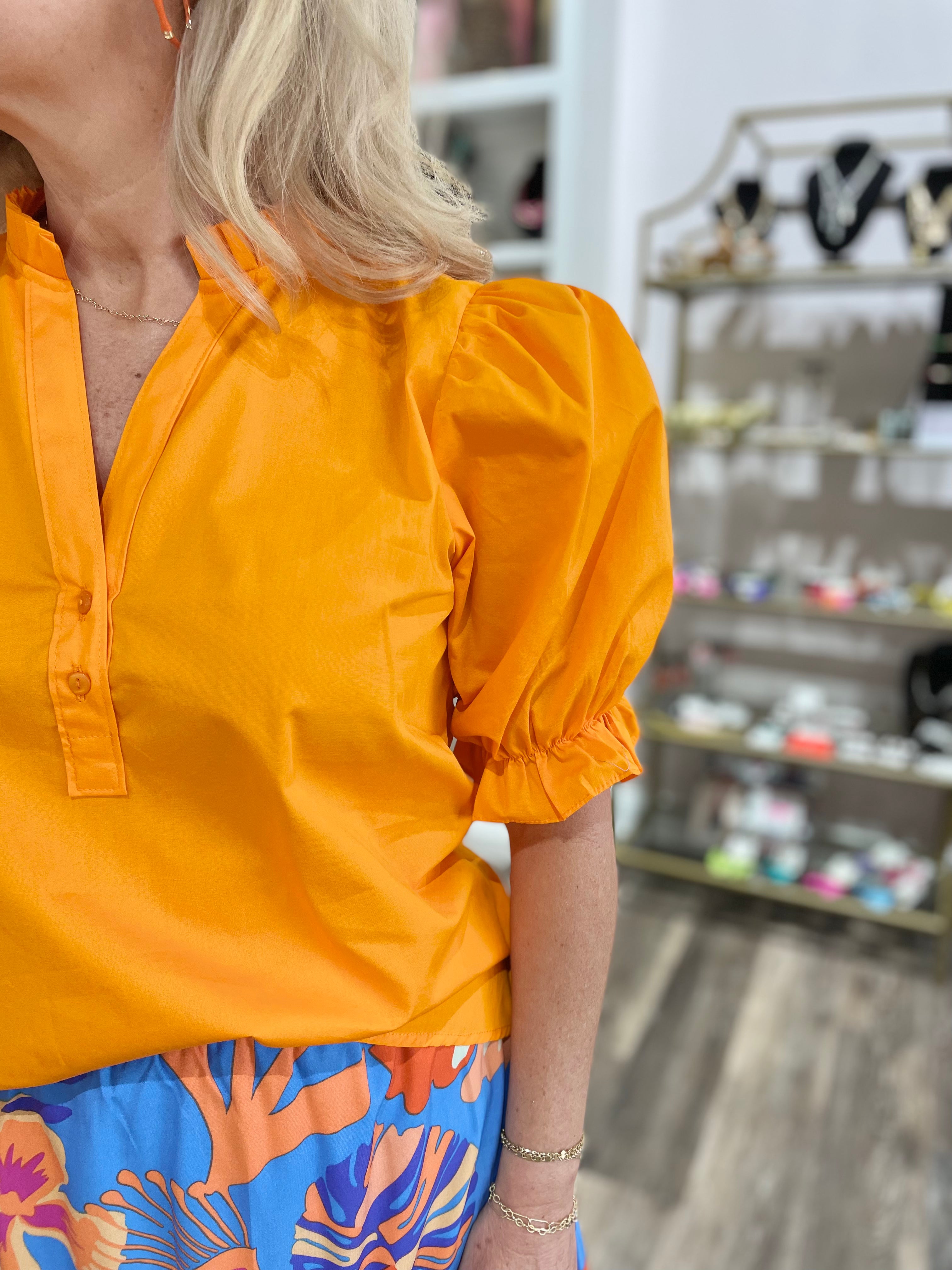 Maude Vivante Isla Top Tangerine