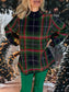 Plaid Sweater Navy
