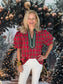 Plaid Top Red