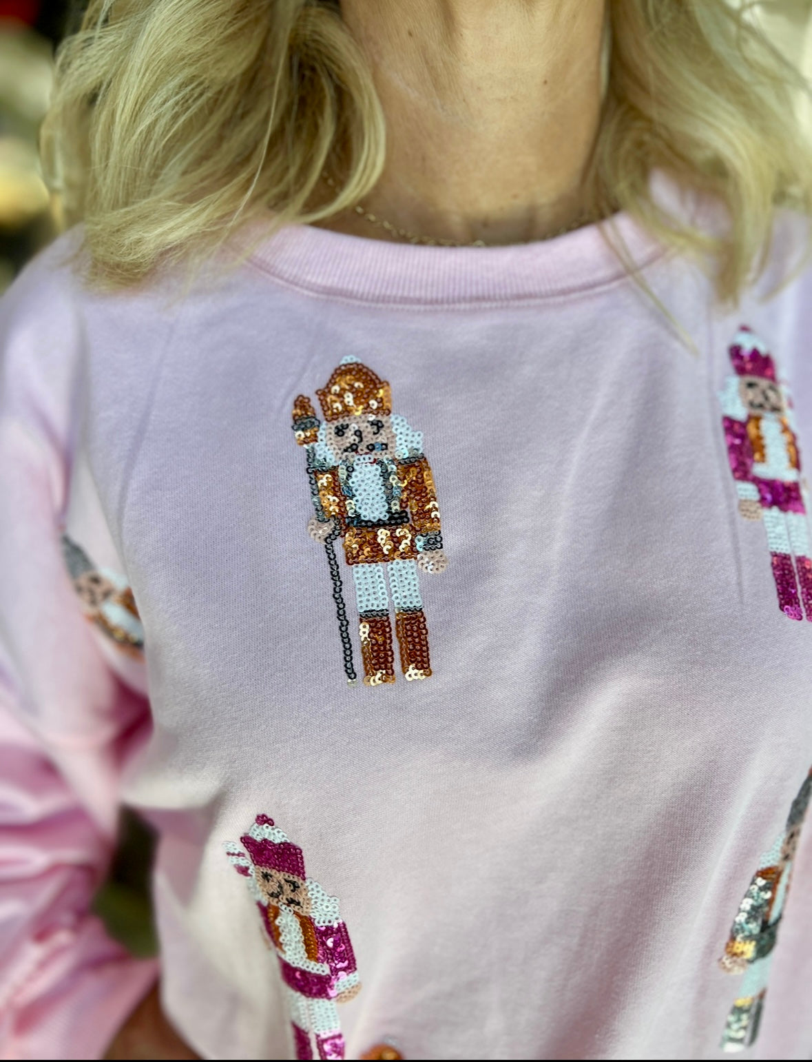 Pink Nutcracker Oversized Sweatshirt