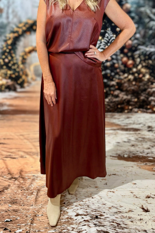 Depth Skirt Burgundy