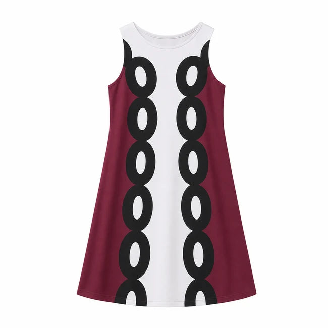 Jade Sheath Dress Maroon