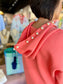 Joh Apparel Francine French Scuba Pearl Hoodie Peach