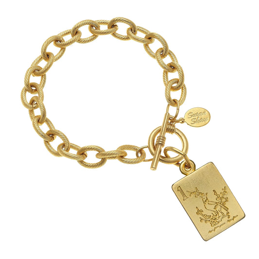 Susan Shaw Bird Bam Mahjong Toggle Bracelet