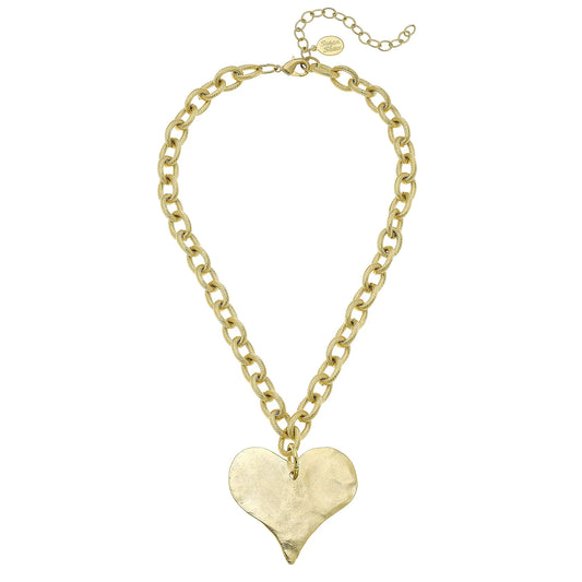 Susan Shaw Large Heart Necklace