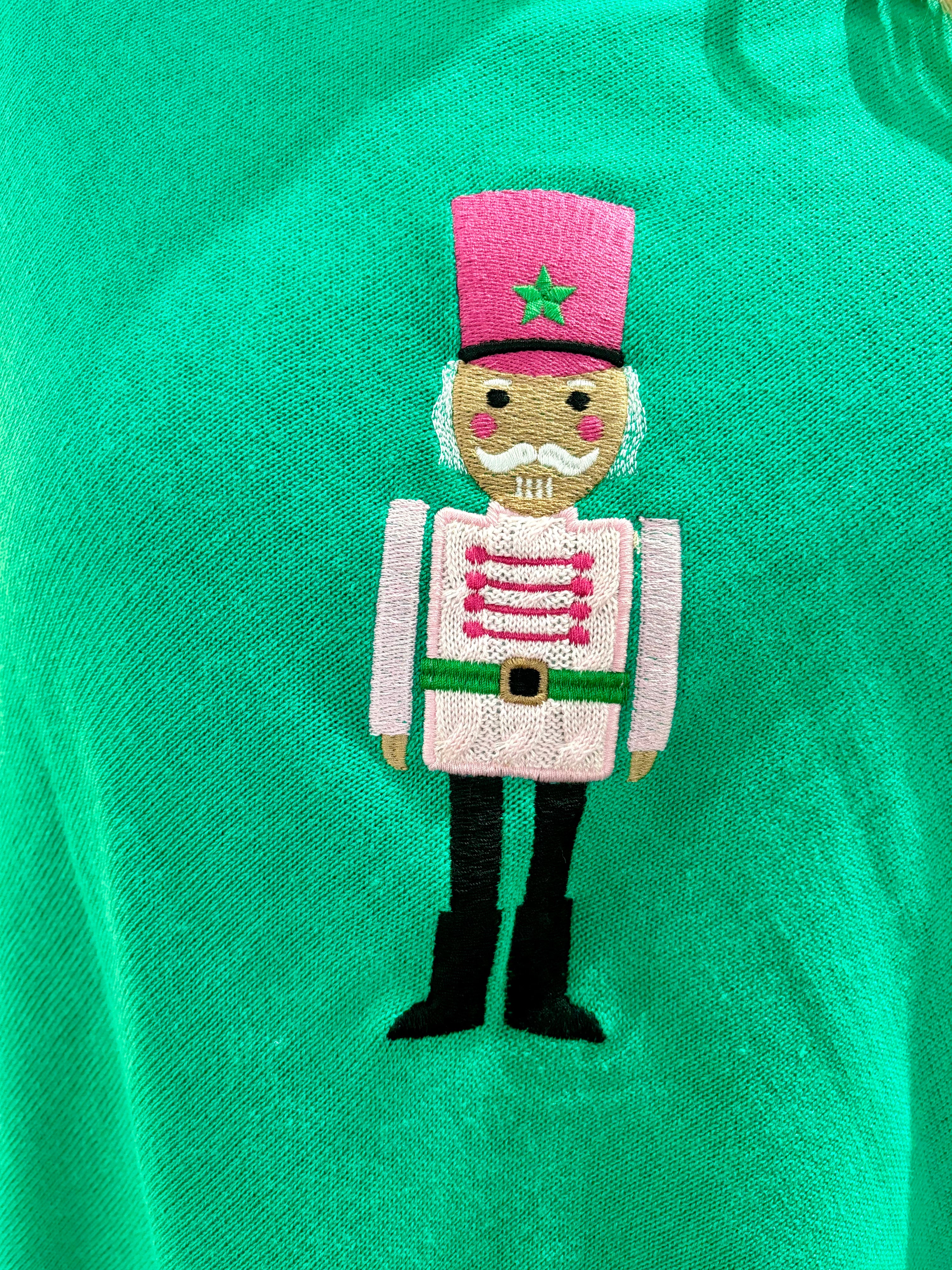 Green Nutcracker Poncho