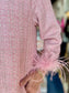 Pink Tweed Dress