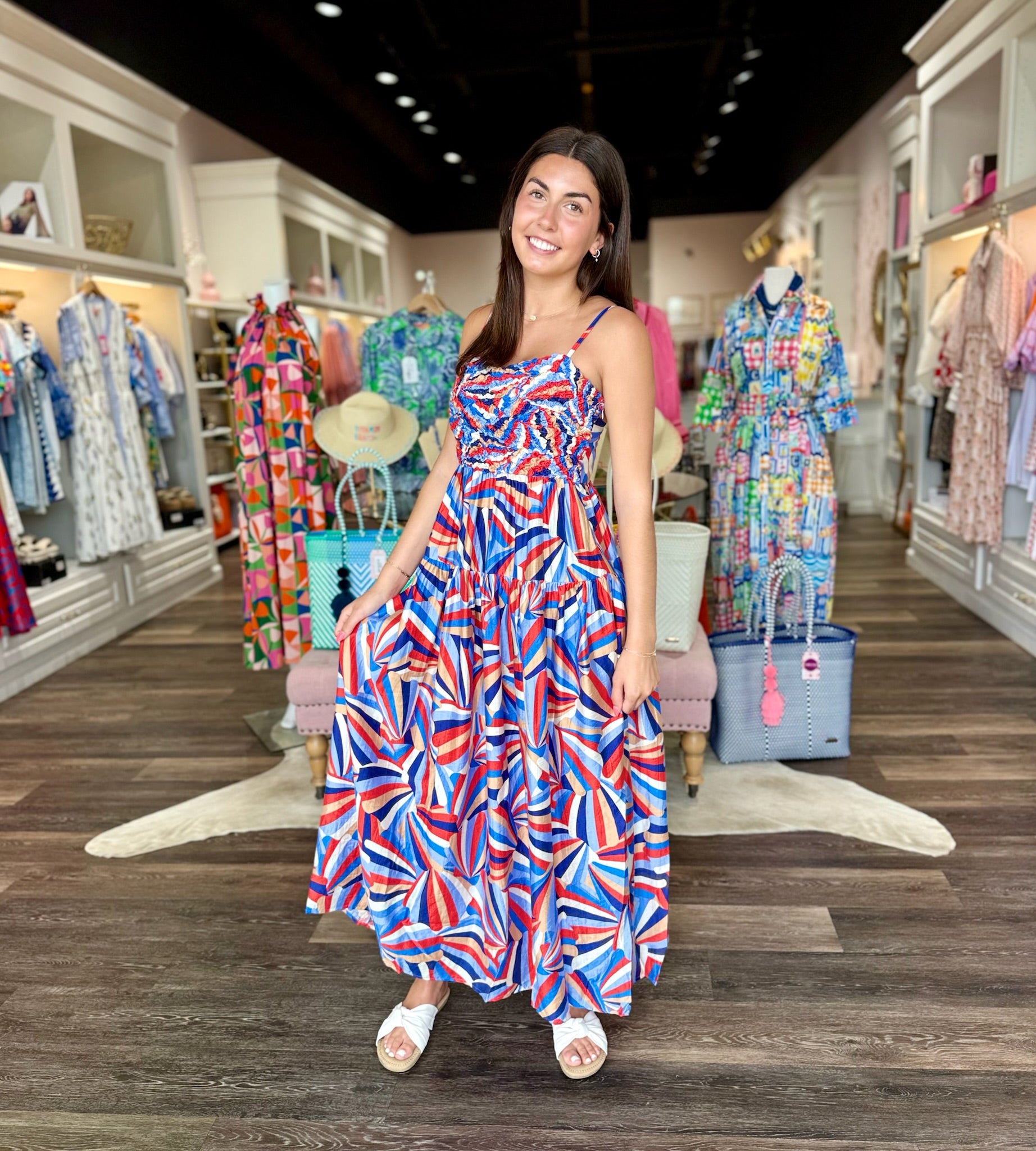 Printed Tiered Maxi Dress