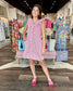 Caryn Lawn Belle Dress Red Stripe