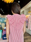 Caryn Lawn Belle Dress Red Stripe