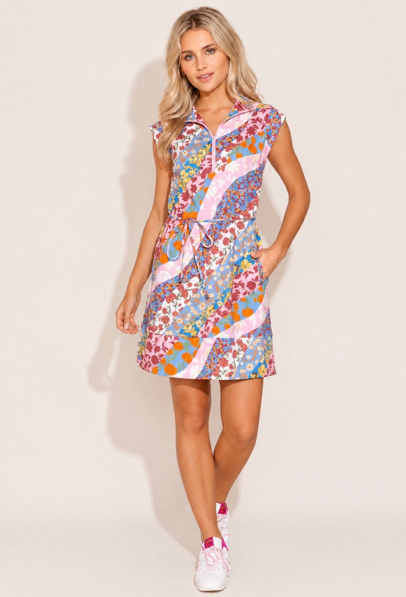 Alden Adair Leigh Dress Wavy Bouquet