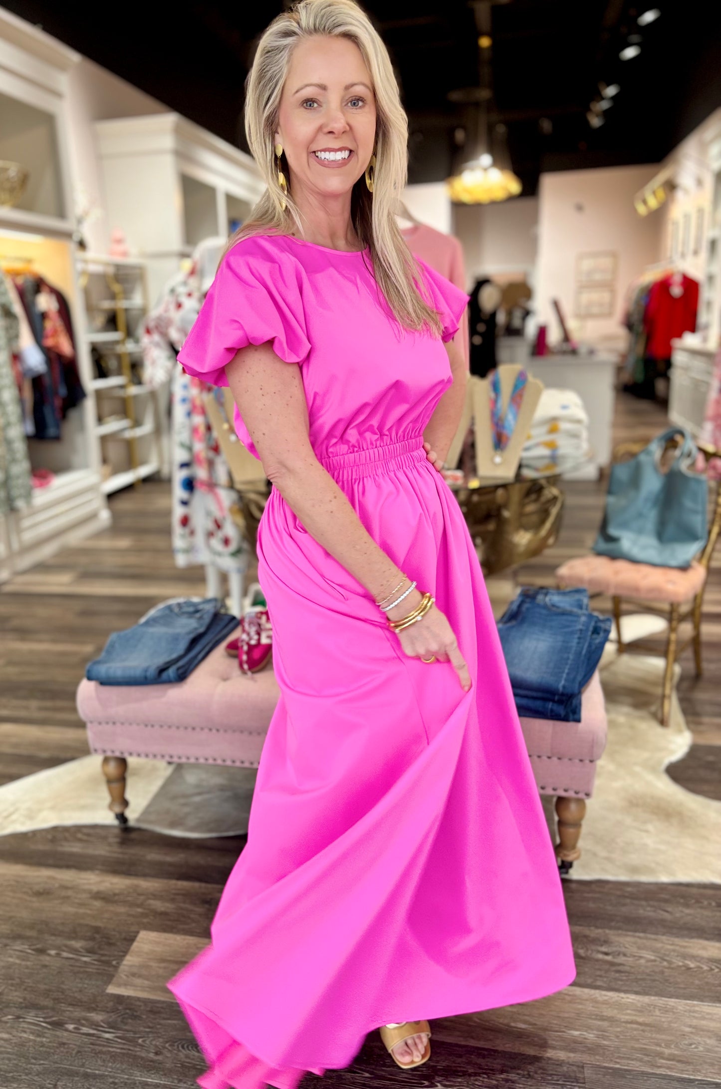 Alden Adair Porter Dress Maui Pink
