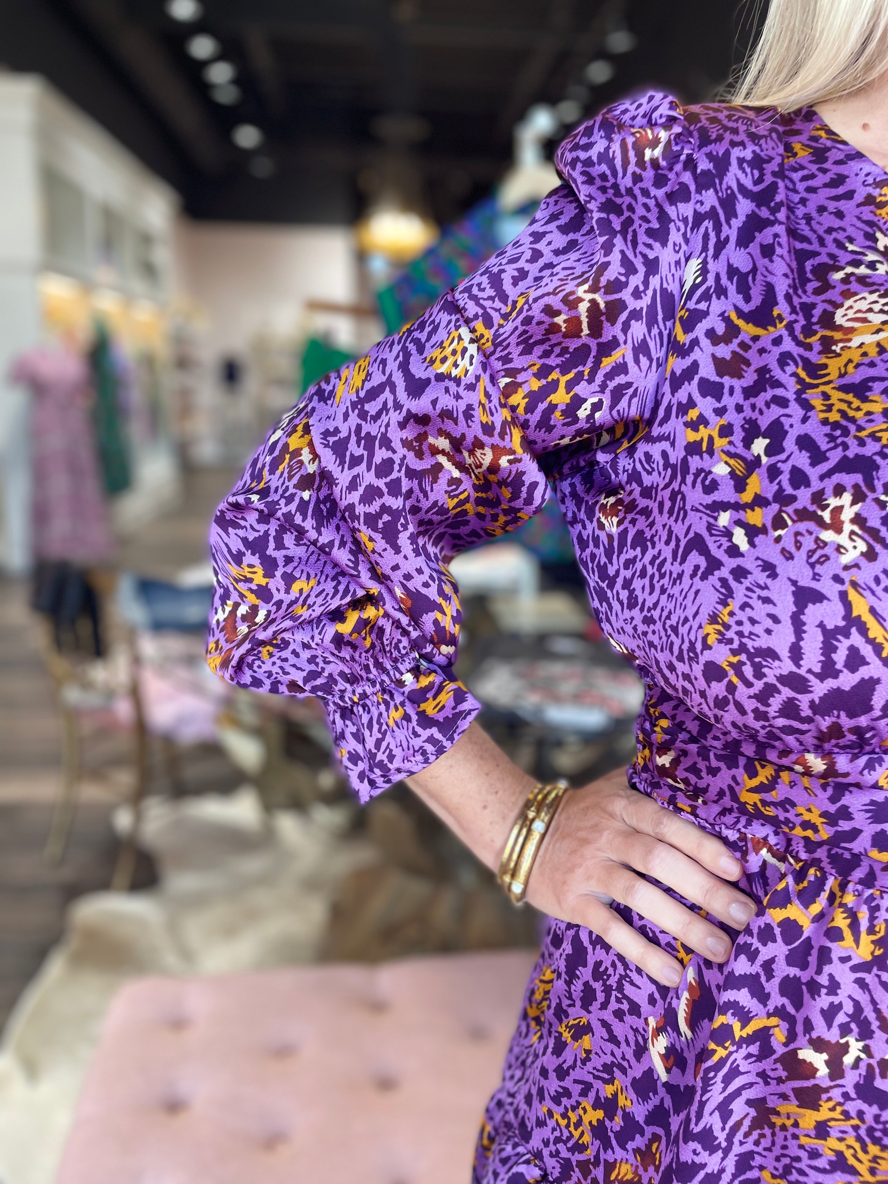 Purple and Orange Dress