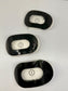 Teleties Flat Round Hair Clip Black