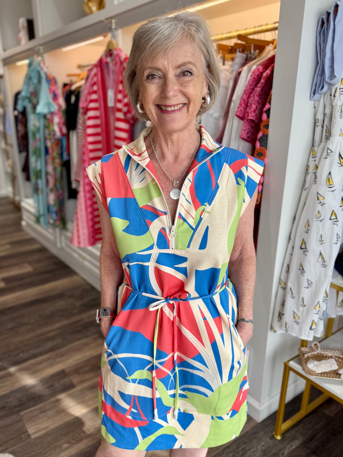 Alden Adair Leigh Dress Royal Acadia