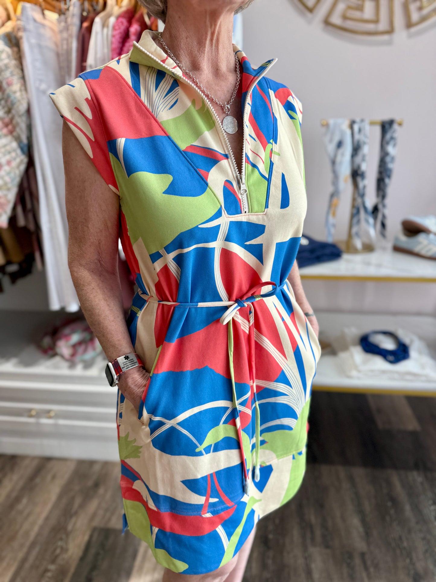 Alden Adair Leigh Dress Royal Acadia