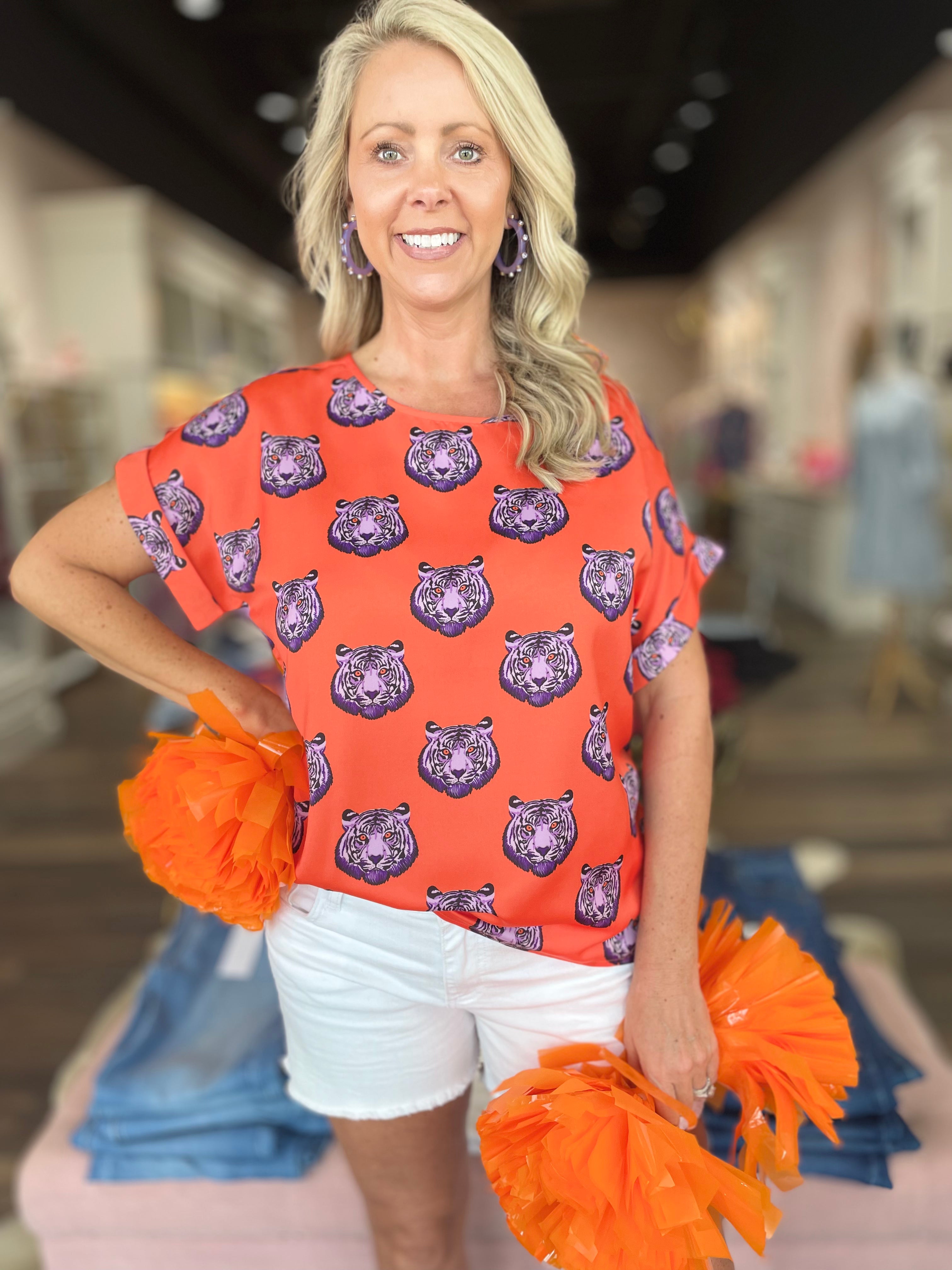 The Rolled Cuff Blouse Clemson