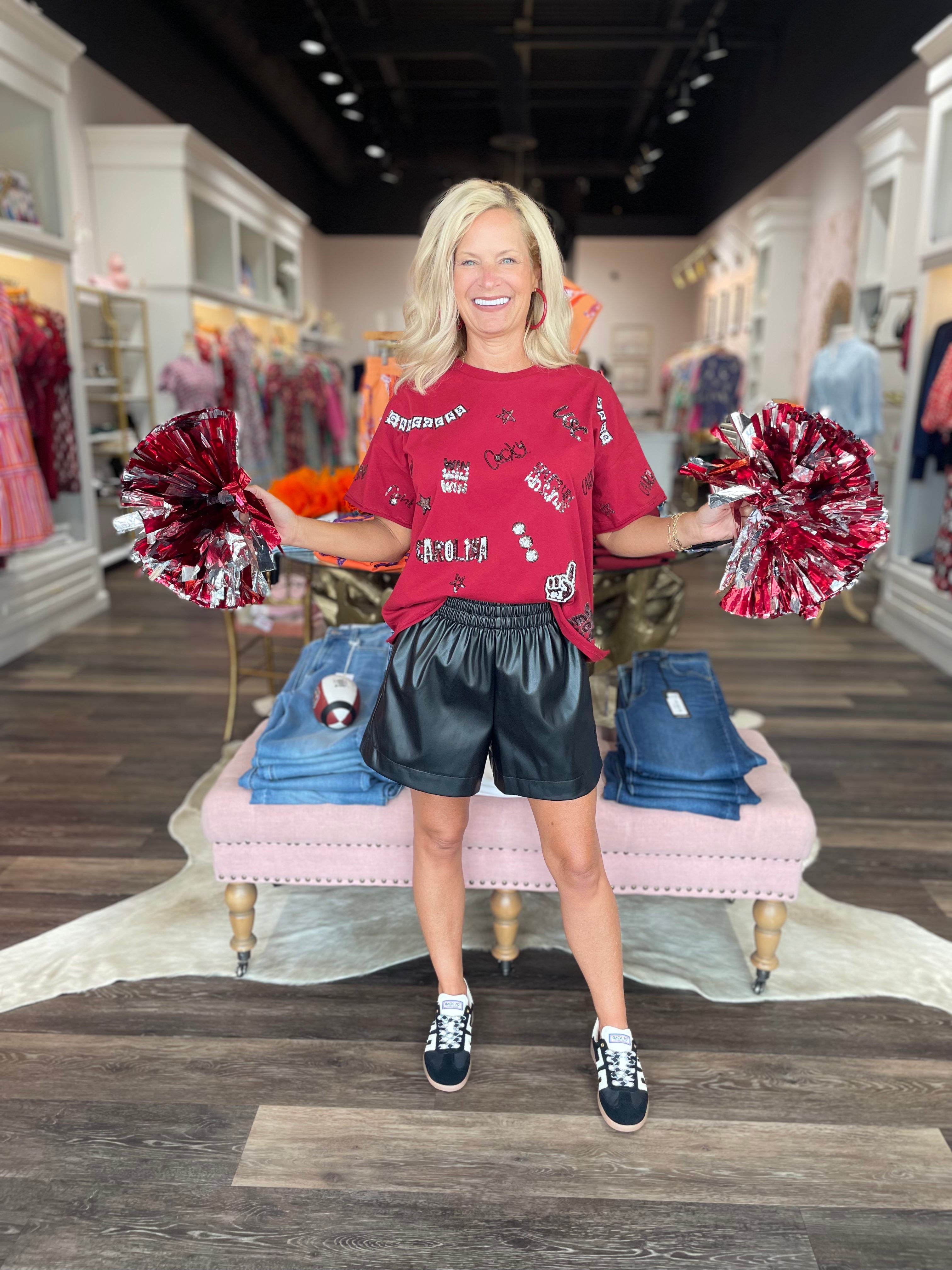 The Sequin Boxy Tee South Carolina Gamecocks