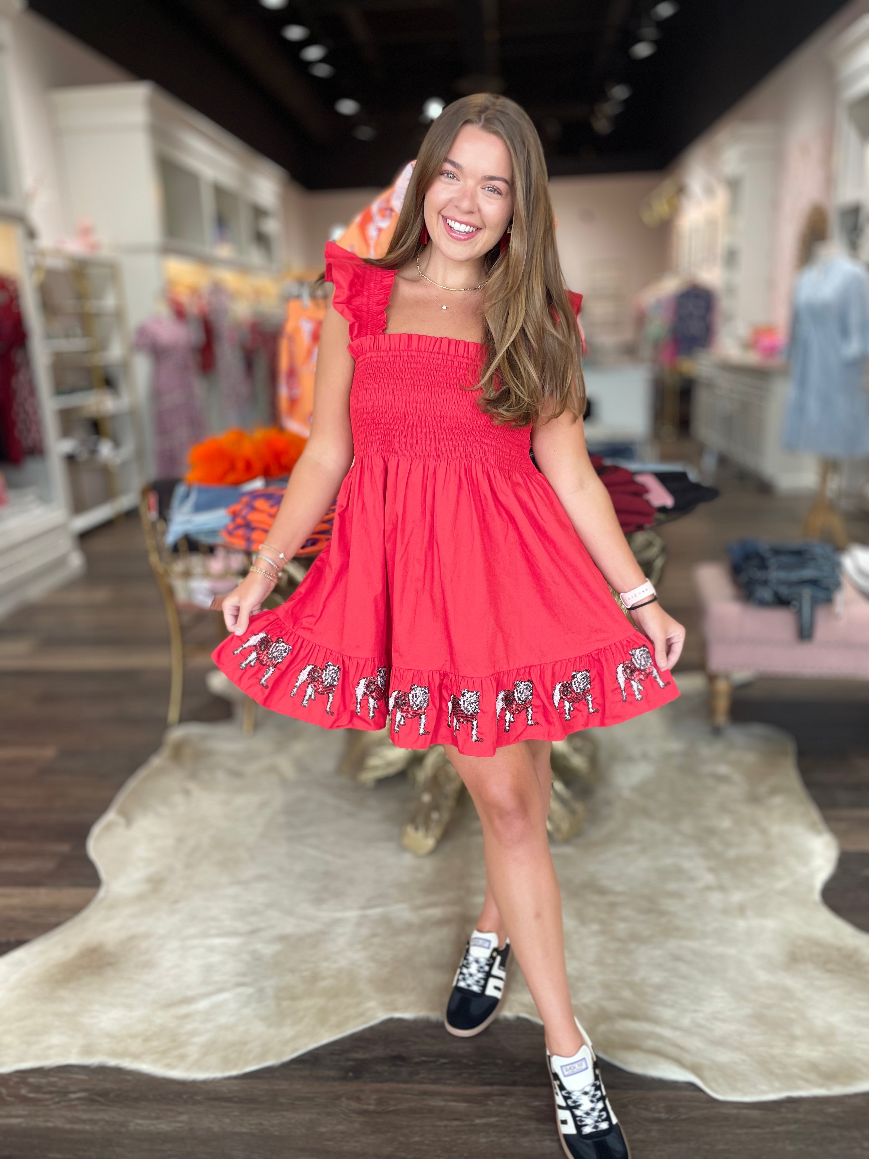 The Smocked Sequin Dress Georgia