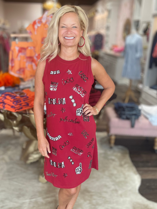 The Sequin Sleeveless Dress Carolina Gamecocks