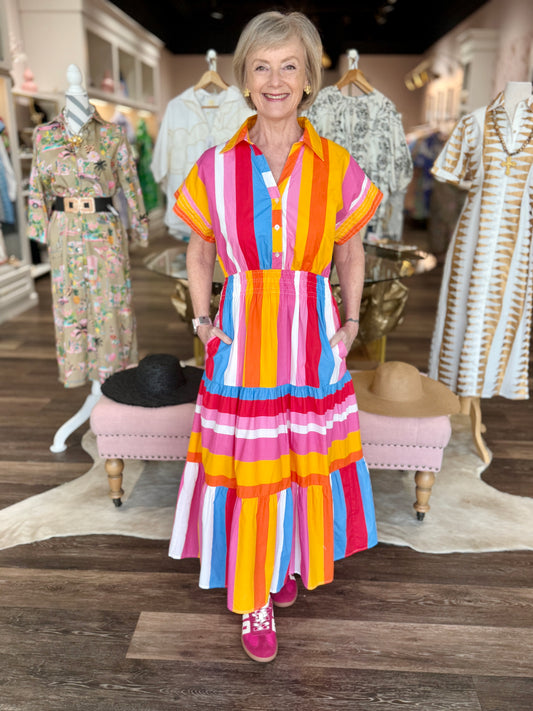 Sunset Stroll Midi Dress