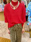 The Maple Turtleneck Sweater Red