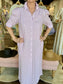 Nina Violetta Seer Gingham Midi Shirt Dress