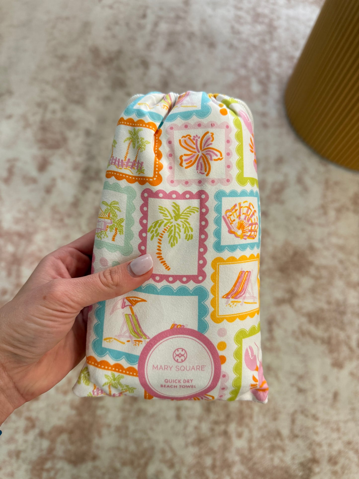 Mary Square Quick Dry Beach Towel