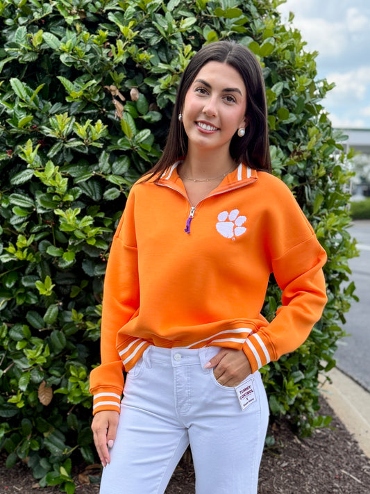 The Campus Quarterzip Pullover Clemson