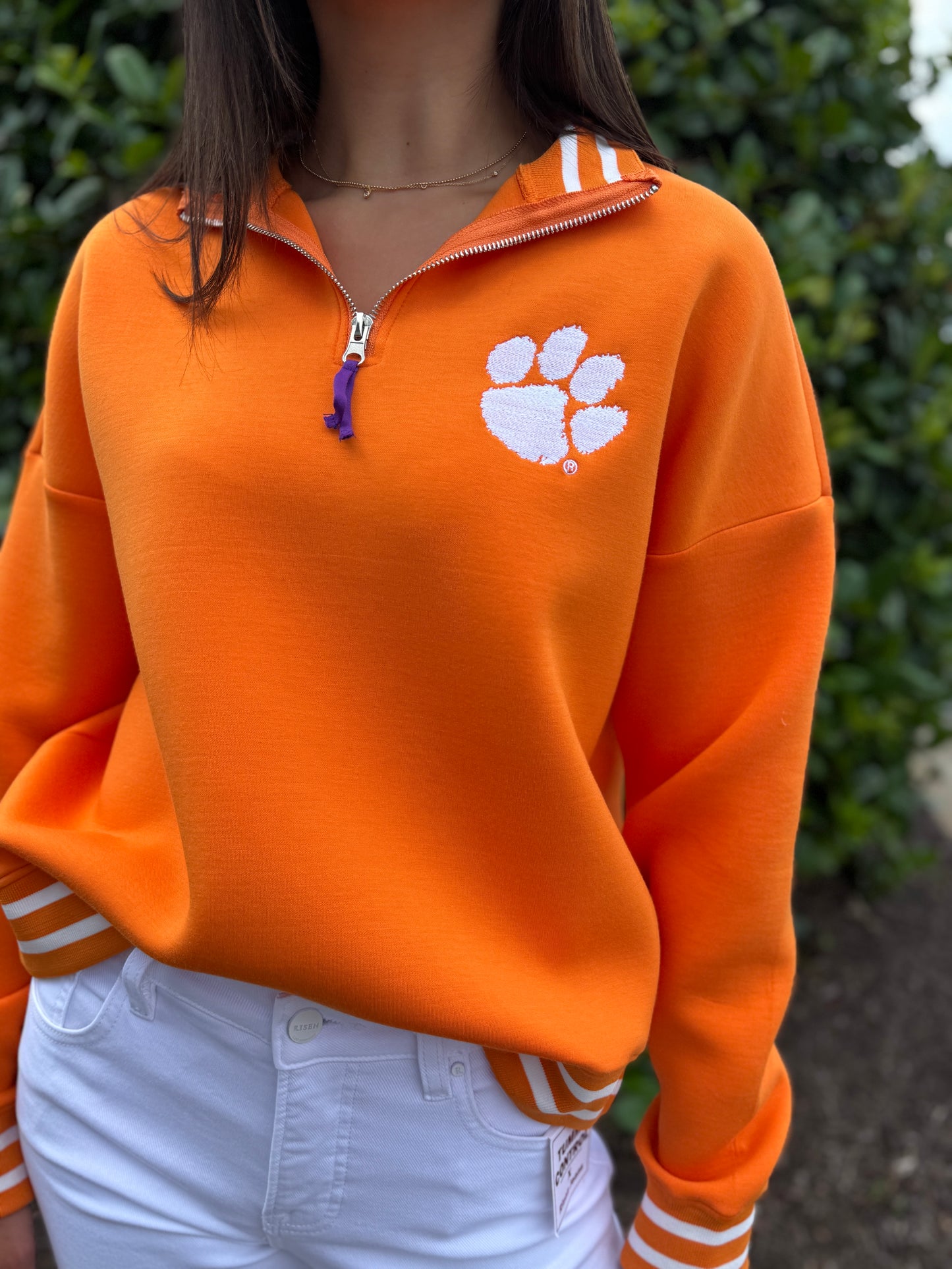 The Campus Quarterzip Pullover Clemson