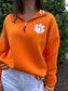 The Campus Quarterzip Pullover Clemson