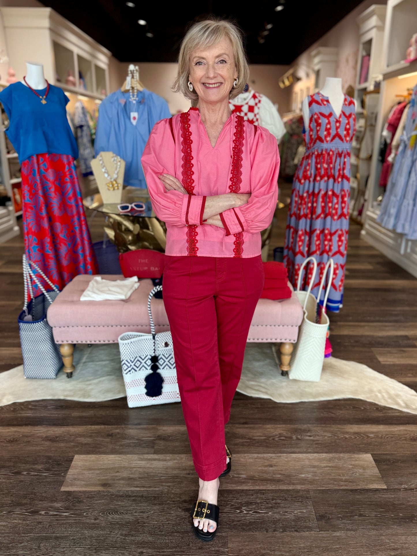 Emily Lovelock Anya Blouse Thrift Pink