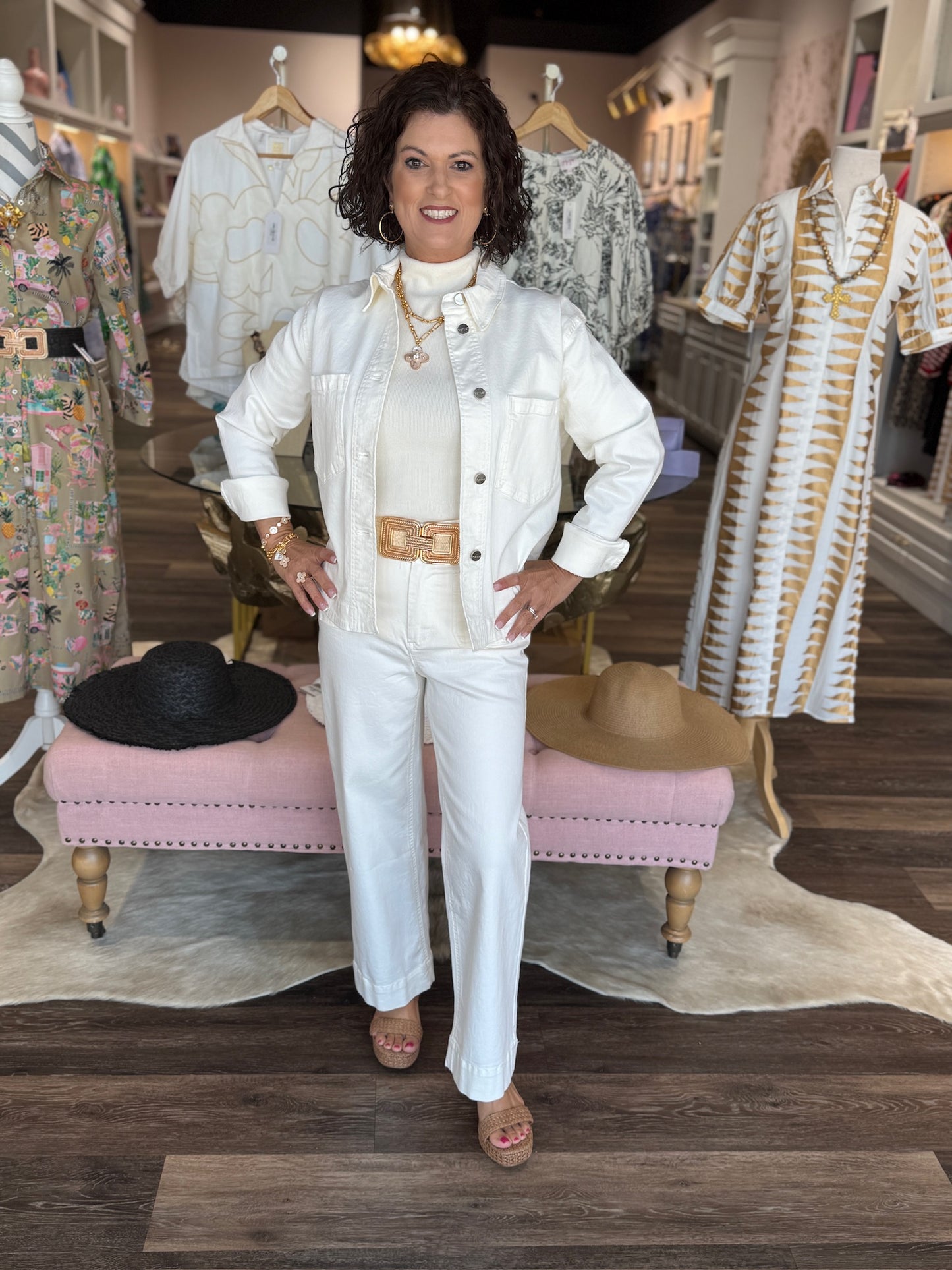 Renuar Woven Jacket Creme
