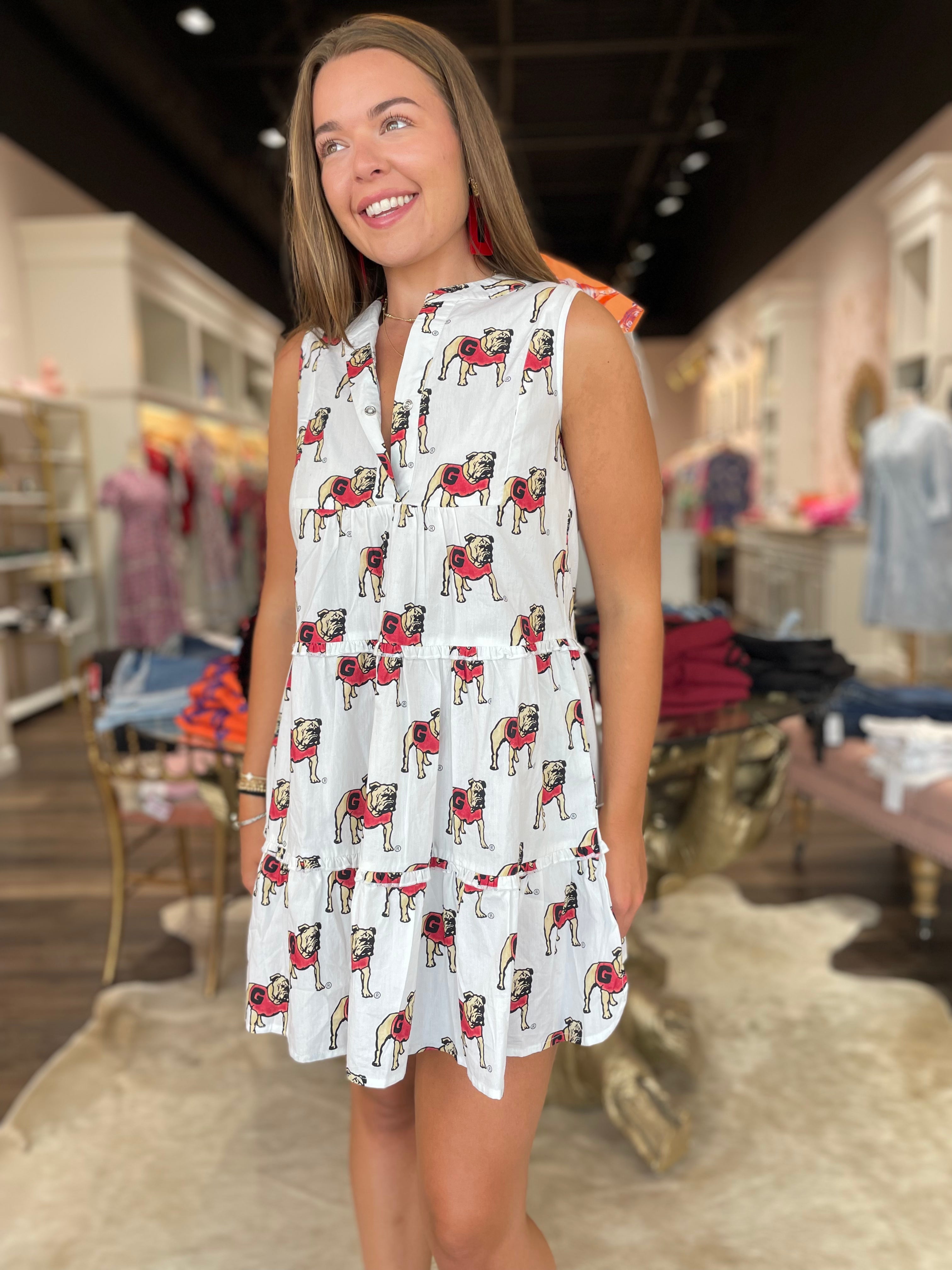 Poplin Tiered Dress - Georgia